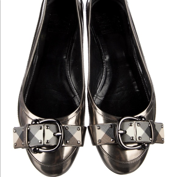 Burberry Beautiful Leather Ballet Flats